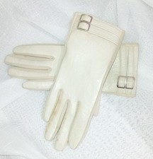 Cream faux leather for sale  LITTLEHAMPTON