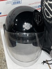 Capacete Harley Davidson Black Jet com protetor facial com bolsa tamanho pequeno tem poucas lascas comprar usado  Enviando para Brazil
