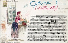 Lotto cartoline musicali usato  Torino