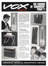 1964 VOX "Sound Of Tomorrow Today" Instrumentos Beatles Clássico Reimpressão Anúncio comprar usado  Enviando para Brazil