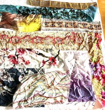 Silk fabric scraps for sale  HEANOR
