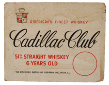 Cadillac club whiskey for sale  Champaign