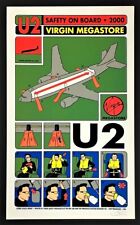 U2 POSTER Virgin Megastore Promo Assinado Firehouse Silkscreen Chuck Sperry Perfeito! comprar usado  Enviando para Brazil