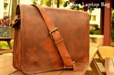 Bolsa de ombro masculina de couro maleta carteiro trava push laptop satchel genuína comprar usado  Enviando para Brazil