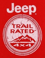 Camisa masculina Jeep marca trilha média 4X4 off-road oficial vermelha adulto A63, usado comprar usado  Enviando para Brazil