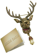 Broche Heidi Daus Rudy pavê de renas cristal pérola falsa tom dourado comprar usado Broche Heidi Daus Rudy pavê de renas cristal pérola falsa tom dourado comprar usado  Enviando para Brazil