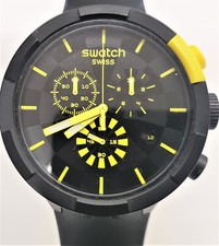 Swatch Big Bold chrono 2020 - SB02B403 - CHECKPOINT YELLOW - Usato leggermente comprar usado  Enviando para Brazil