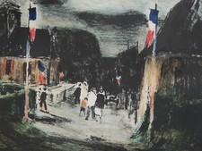 Lithographie gaston sebire d'occasion  Saint-Saëns