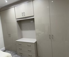 Gloss fitted wardrobes for sale  ELLESMERE PORT