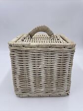 white wicker bathroom storage for sale  YATELEY