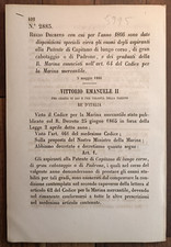 Marina mercantile 1866 usato  Italia