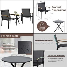 3piece outdoor bistroset for sale  USA