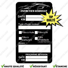 Autocollant entretien voiture d'occasion  Orange
