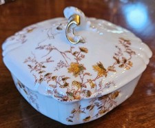 Rara Sardinha Coberta Haviland Limoges Azul Verde Amarelo Ouro Rosa Schleiger 266 comprar usado  Enviando para Brazil