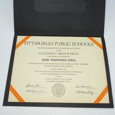 Usado, Allegheny High School Diploma 1940 Pittsburgh PA comprar usado  Enviando para Brazil