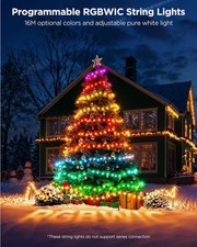 Luzes de Natal Govee 2, RGBWIC 99FT 300LEDs formato de luzes de árvore de Natal H70C5 comprar usado  Enviando para Brazil