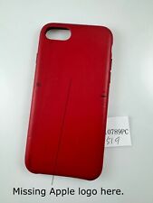 Capa de couro original engenharia Apple para iPhone 7 8 2ª 3ª geração SE vermelha comprar usado  Enviando para Brazil