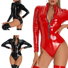 Damen wetlook bodysuit gebraucht kaufen  Bremen