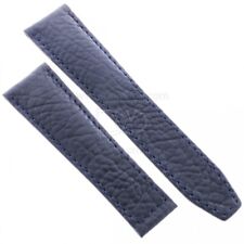 Pulseira de relógio medidas fit to Tag Heuer Monaco pele azul martelada 22/18 mm comprar usado  Enviando para Brazil