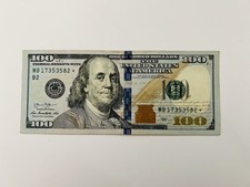 Usado, Série 2013 - Nota de Cem Dólares dos EUA Estrela $100 MB 17353582* Circulada comprar usado  Enviando para Brazil