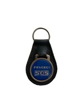 Black leather keyring for sale  LEICESTER