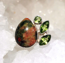Ring epidot peridot gebraucht kaufen  Heiligenhaus