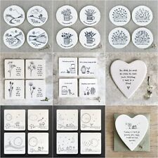 White porcelain coasters for sale  CAERPHILLY