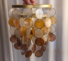 Capiz lampshade chandelier for sale  CHINNOR