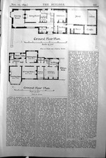 Antiga planta térrea casa Elstree Fifield construtor de lascas 1894 arco vitoriano comprar usado  Enviando para Brazil