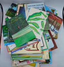COLEÇÃO DE SCORECARDS VINTAGE CAMPO DE GOLFE COUNTRY CLUB - 150 CARTÕES CAROLINA DO SUL comprar usado  Enviando para Brazil