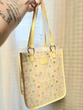 Bolsa tote de vinil vintage Bratz PVC fosco Y2K monograma geléia multicolorida 2004 comprar usado  Enviando para Brazil