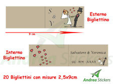 Bigliettini bomboniere confett usato  Cosenza