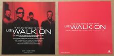 U2 raro 2001 dupla face pôster promocional europeu plano em PAPEL PÔSTER de CD Walk comprar usado  Enviando para Brazil