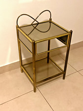 Usado, MESA LATERAL MCM. LATÃO. VIDRO FUMÊ. ESPELHADO. 24" H. 15" L. 14"D comprar usado  Enviando para Brazil