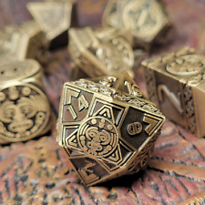 Nauatle Bronze Metal 7 Dice Set-Poli Rocket propulsão Granada Dungeons Dragons d20 Dnd Ad&d comprar usado  Enviando para Brazil