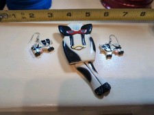 Cow pin earrings for sale  Circle Pines