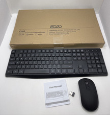 Combo inalámbrico de teclado y mouse negro segunda mano  Embacar hacia Mexico