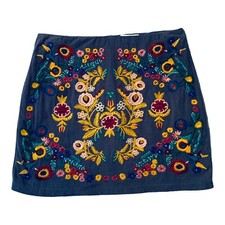 Vestido DE VERÃO UMGEE Boho Floral Bordado Mini Saia forrado de volta Zip Cinza Tamanho Pequeno comprar usado  Enviando para Brazil