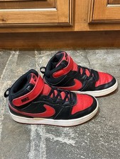 Tênis de basquete Nike Court Borough Mid 2 Bred CD7783-003 masculino 2Y preto vermelho comprar usado  Enviando para Brazil