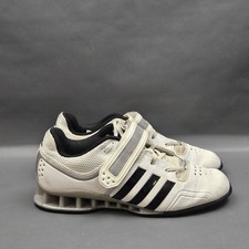 Usado, Tênis de halterofilismo Adidas Adipower masculino 7,5 branco preto agachamento levantamento de peso comprar usado  Enviando para Brazil