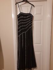 Black diamante ballgown for sale  PETERBOROUGH