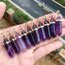 10 peças amuleto de cura chakra reiki pingente hexágono pedra pedras preciosas amuleto comprar usado  Enviando para Brazil