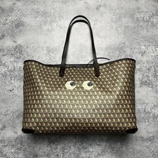 Bolsa tote feminina Anya Hindmarch "I Am A Plastic Bag" olhos monograma logotipo Borsa comprar usado  Enviando para Brazil