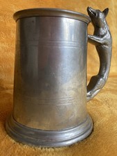Pewter fox handle for sale  BIDEFORD
