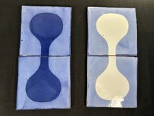 Usado, 4x Azulejos Gio Ponti Blu Ponti Tipo 20 Francesco De Maio 6” Cerâmica Italiana Antigo comprar usado  Enviando para Brazil