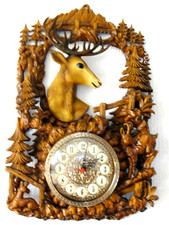 Wanduhr groß hirsch gebraucht kaufen  Oberweißbach/Thür. Wald