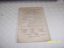 Downham coursing prog for sale  WISBECH