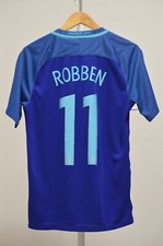 Camisa de futebol Nike Holland #11 Robben 2016 2017 Away azul Holanda comprar usado  Enviando para Brazil