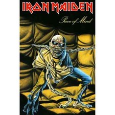Cartaz/bandeira têxtil premium IRON MAIDEN piece of mind comprar usado  Enviando para Brazil