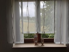 Schiebegardinen set creme gebraucht kaufen  Deutschland